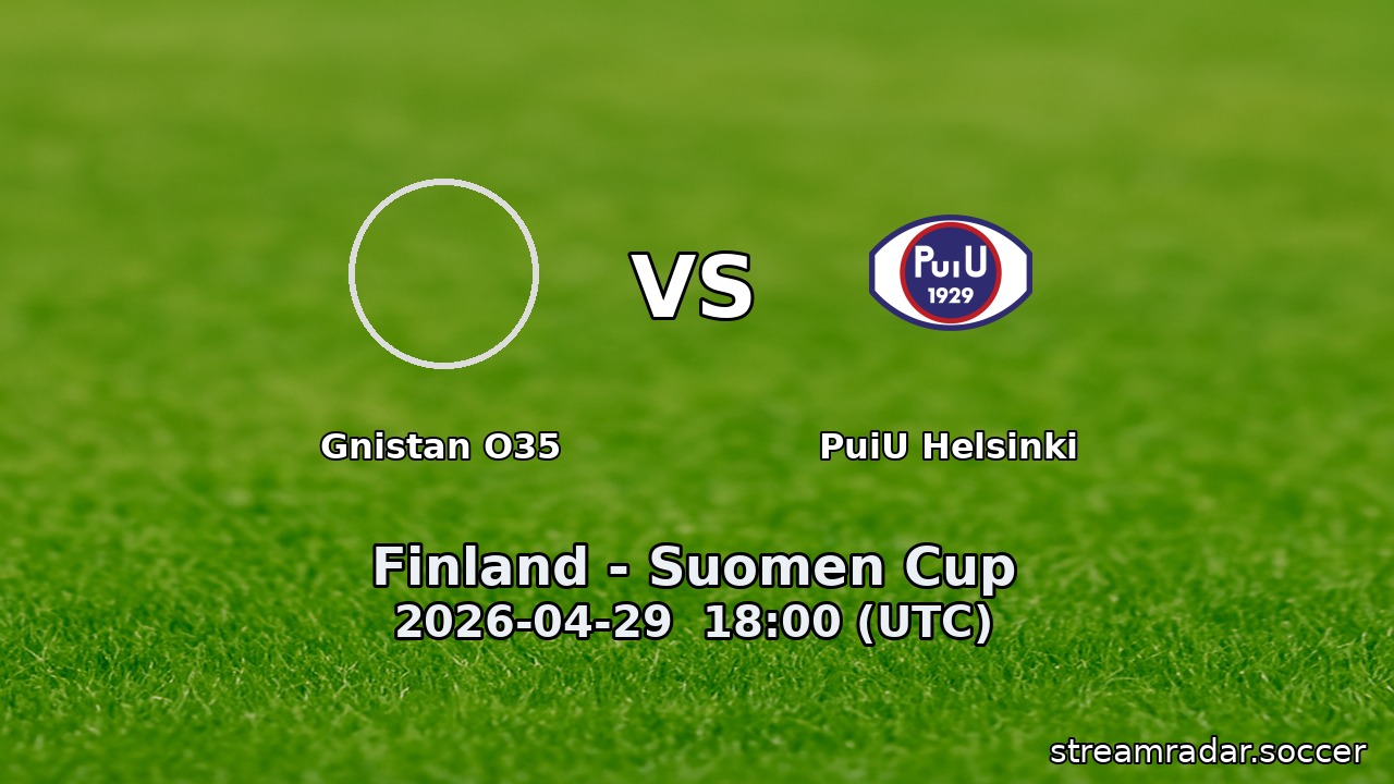 Gnistan O35 vs PuiU Helsinki
