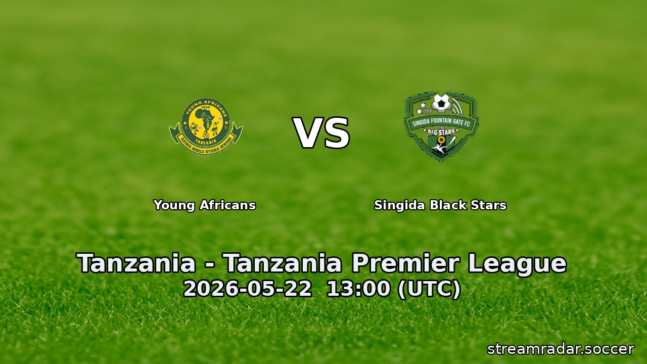 Young Africans vs Singida Black Stars