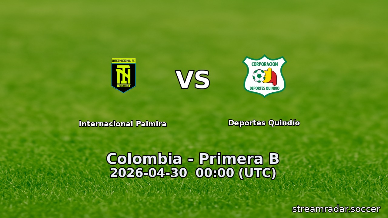 Internacional Palmira vs Deportes Quindío