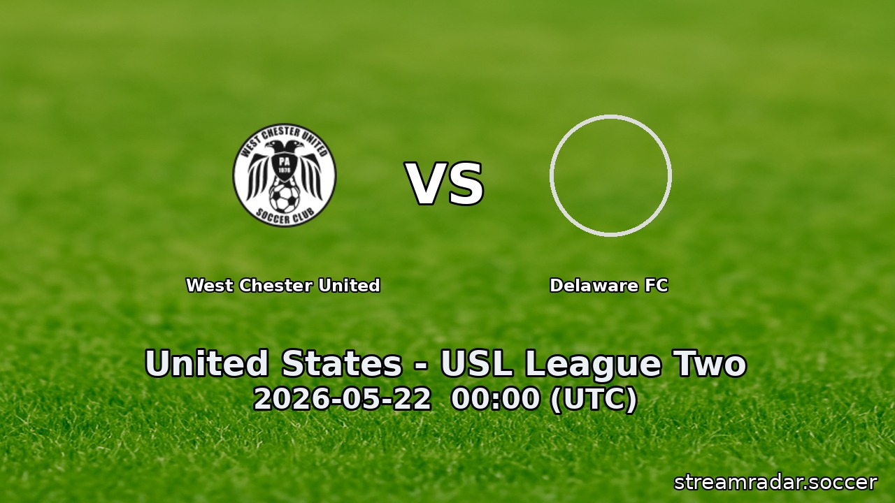 West Chester United vs Delaware FC