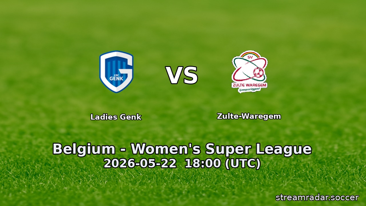Ladies Genk vs Zulte-Waregem