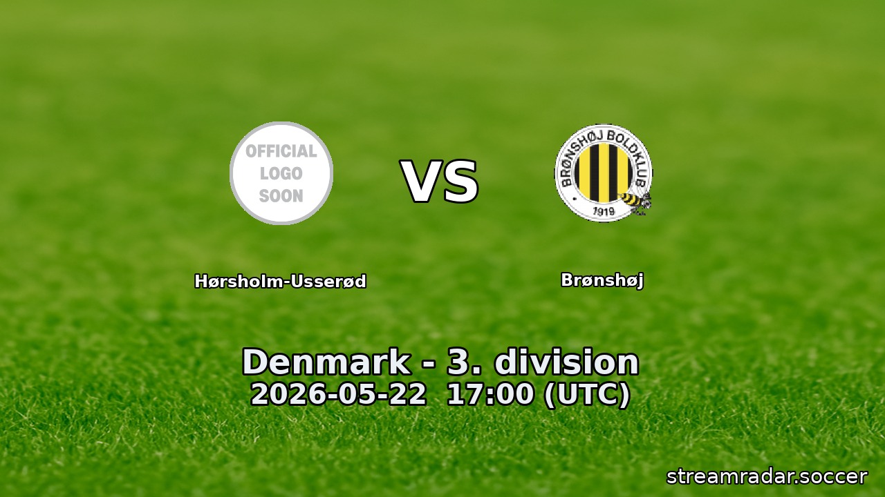 Hørsholm-Usserød vs Brønshøj