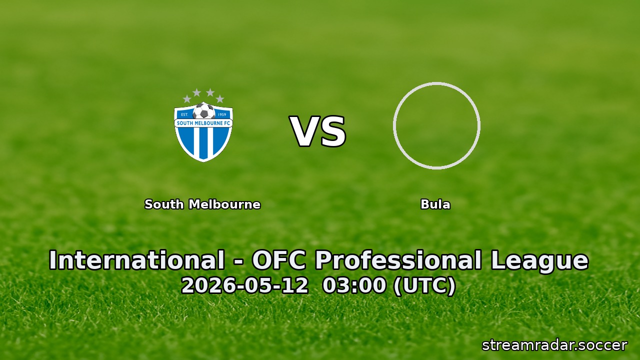 South Melbourne vs Bula