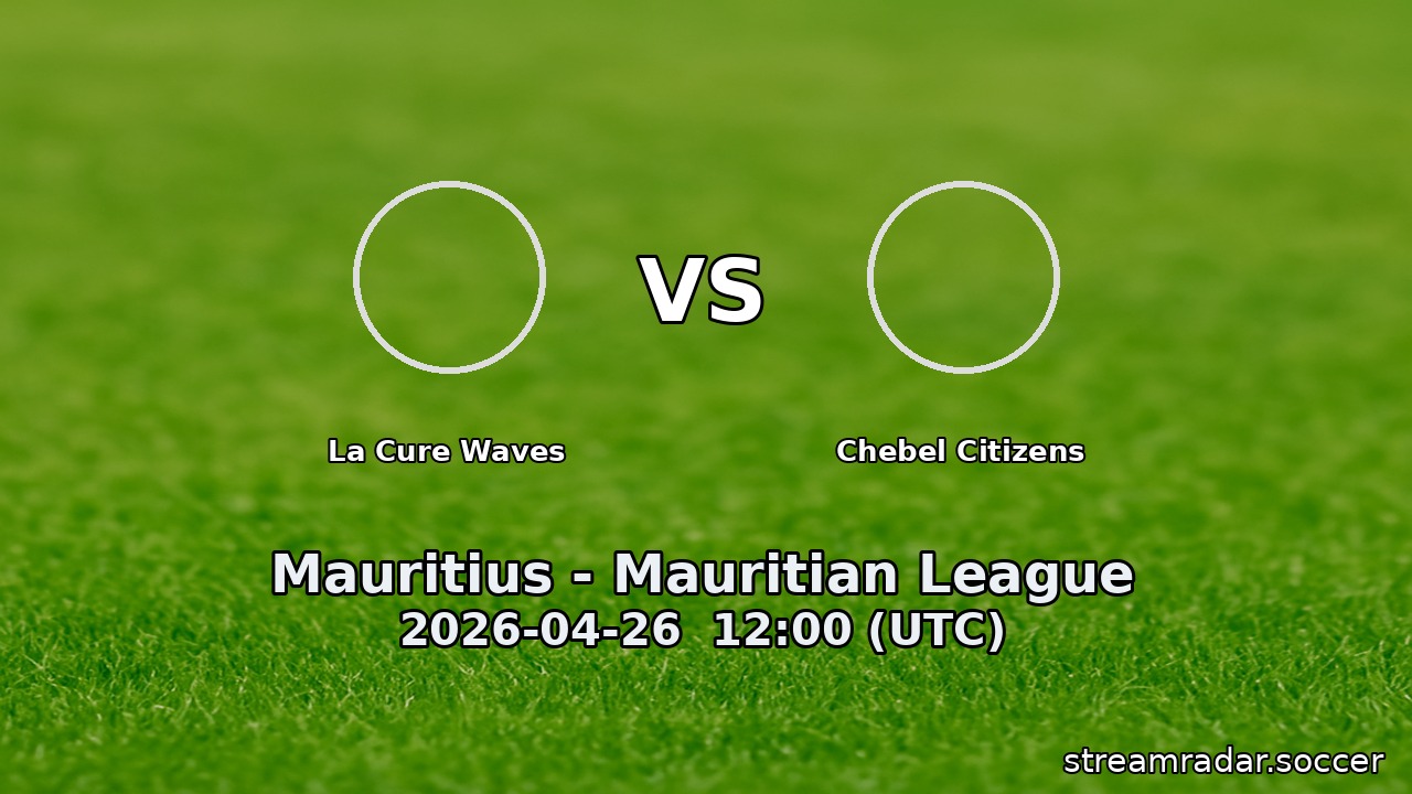 La Cure Waves vs Chebel Citizens