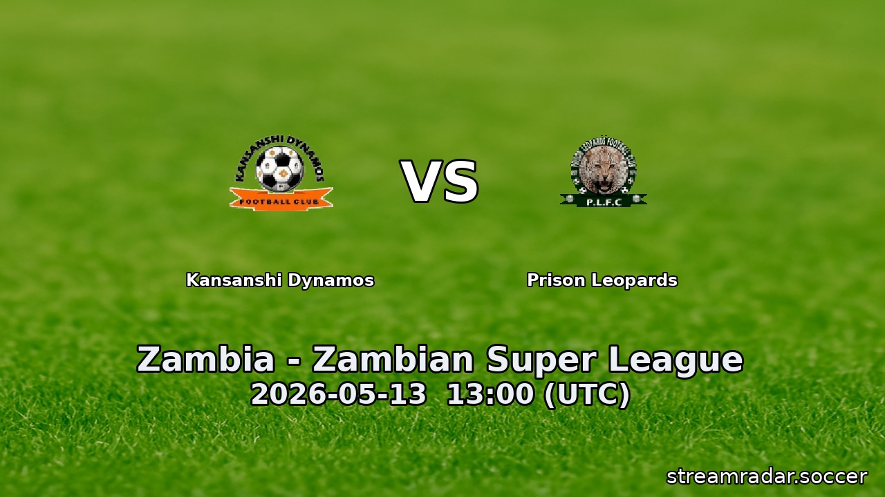 Kansanshi Dynamos vs Prison Leopards