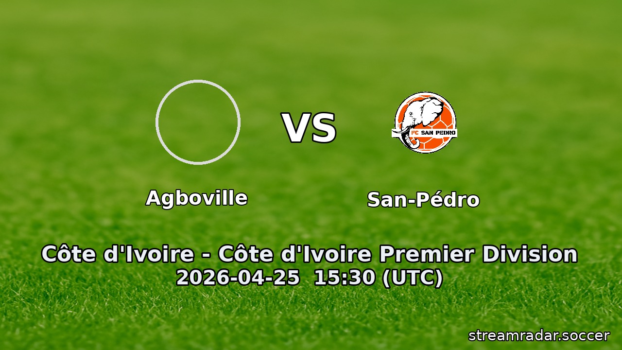 Agboville vs San-Pédro