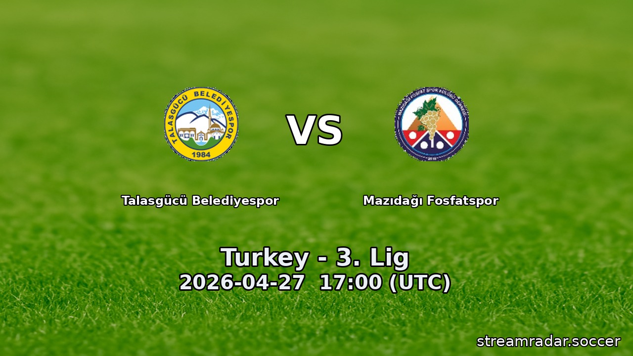 Talasgücü Belediyespor vs Mazıdağı Fosfatspor