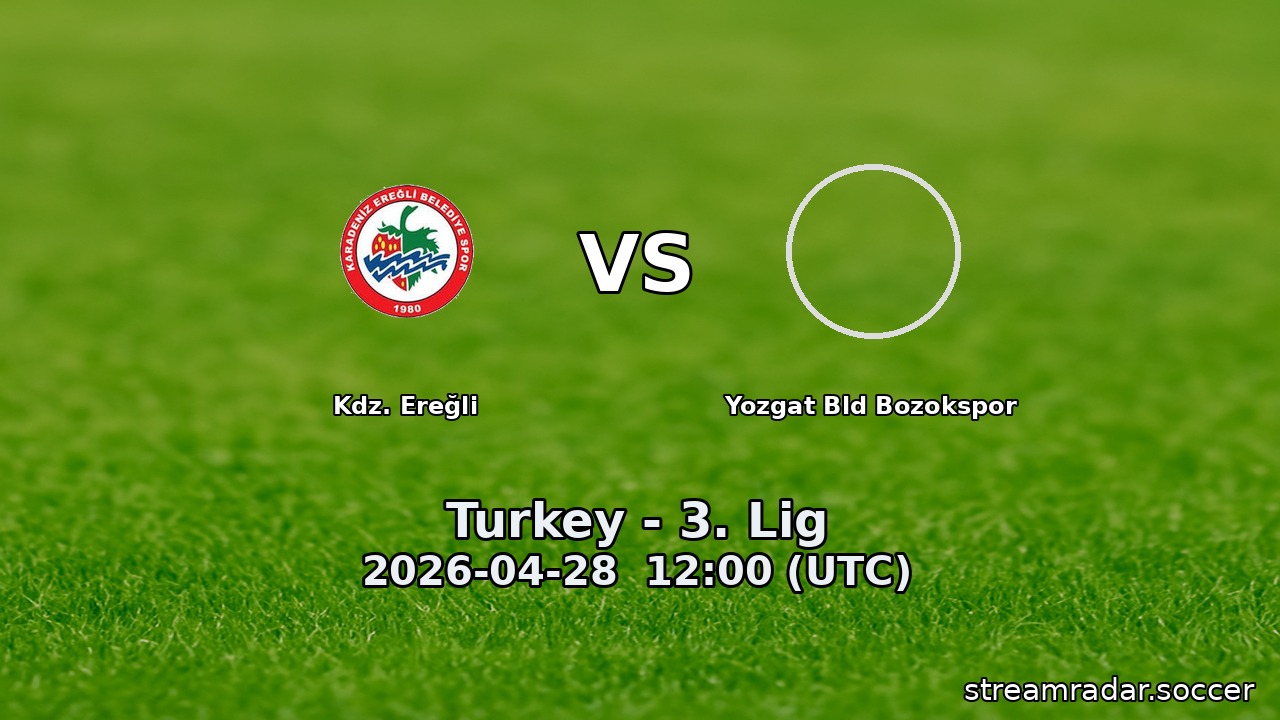 Kdz. Ereğli vs Yozgat Bld Bozokspor