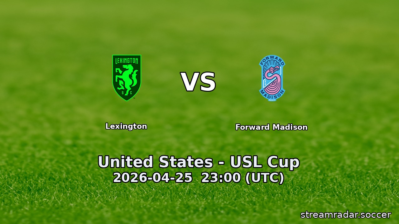 Lexington vs Forward Madison