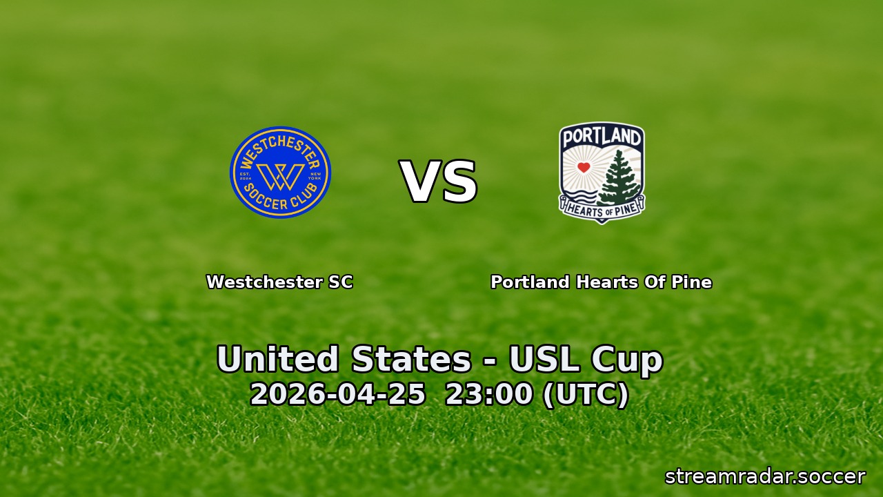 Westchester SC vs Portland Hearts Of Pine