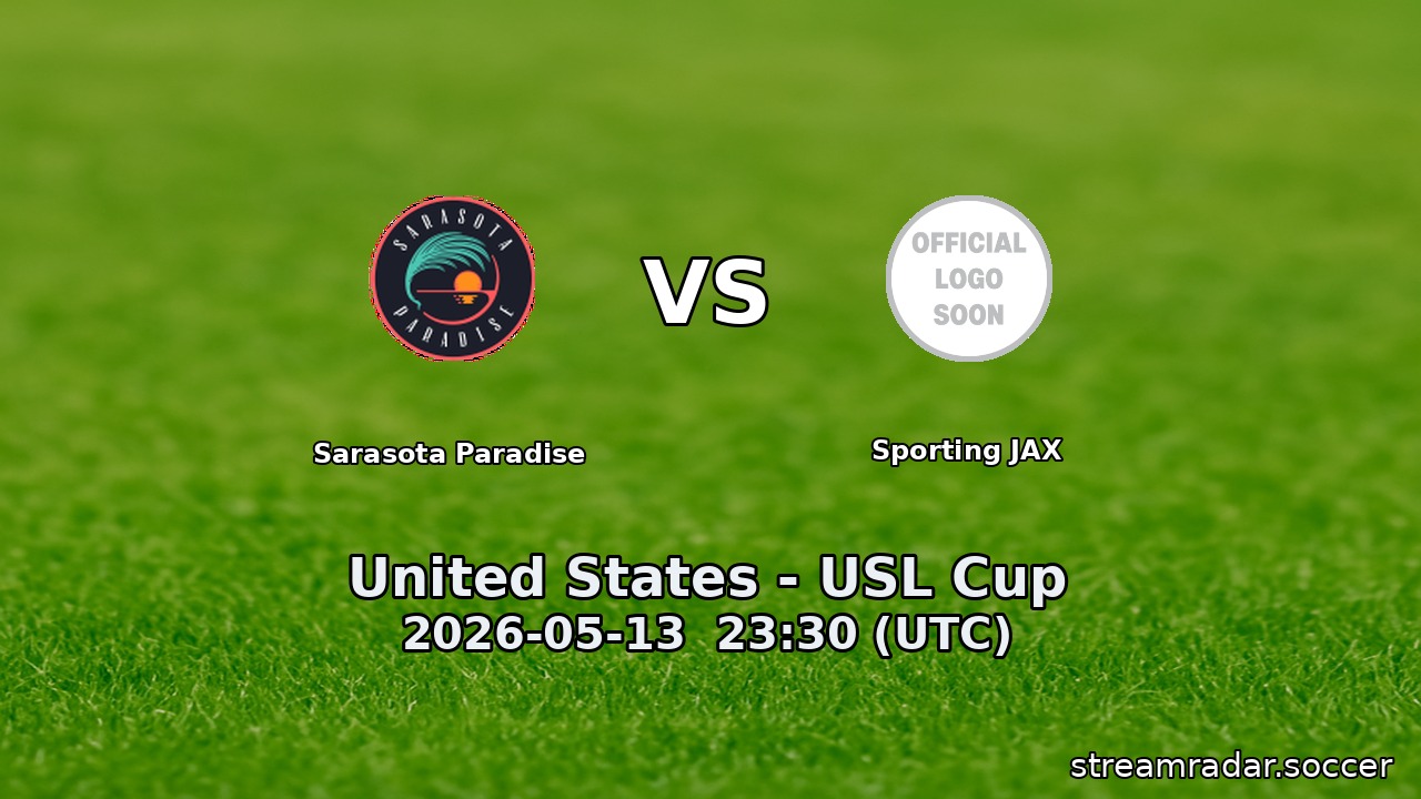 Sarasota Paradise vs Sporting JAX