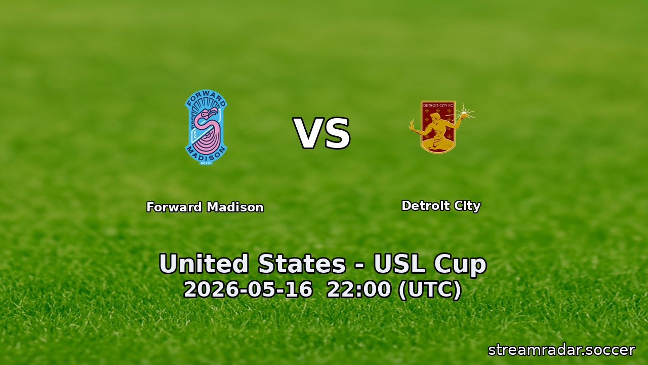 Forward Madison vs Detroit City