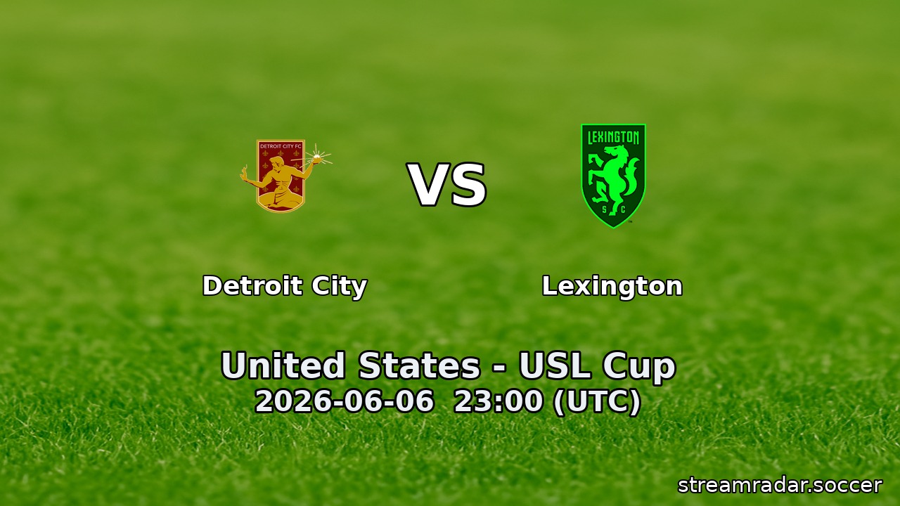 Detroit City vs Lexington