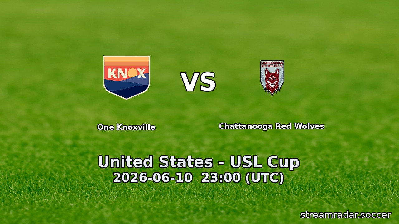 One Knoxville vs Chattanooga Red Wolves