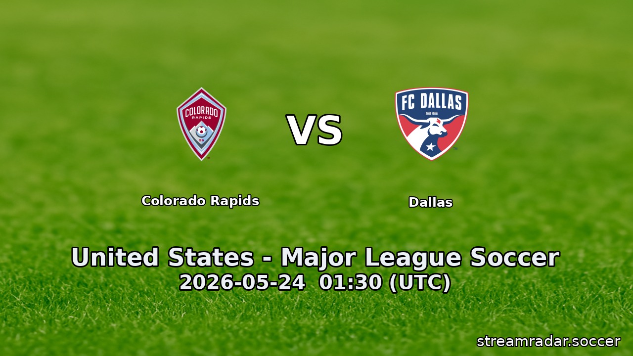 Colorado Rapids vs Dallas