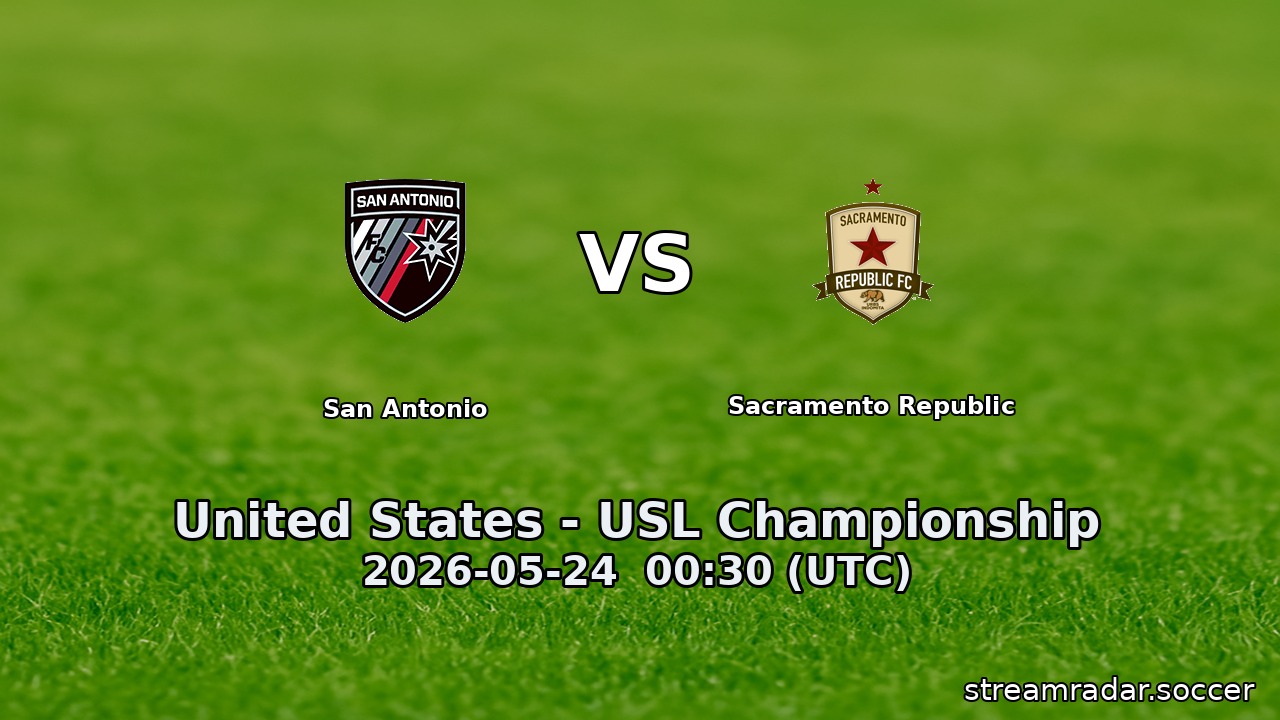 San Antonio vs Sacramento Republic