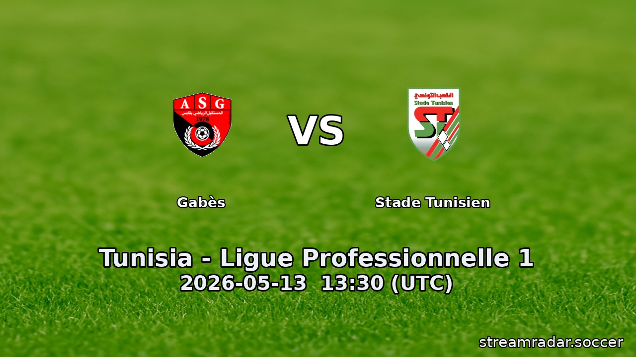Gabès vs Stade Tunisien