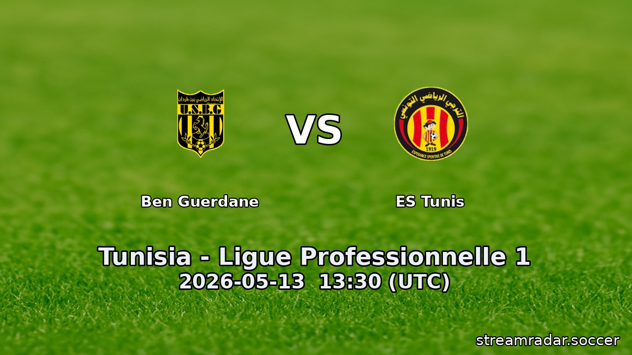 Ben Guerdane vs ES Tunis