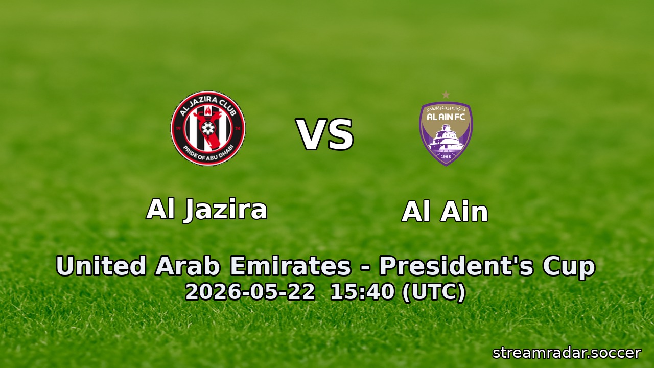 Al Jazira vs Al Ain