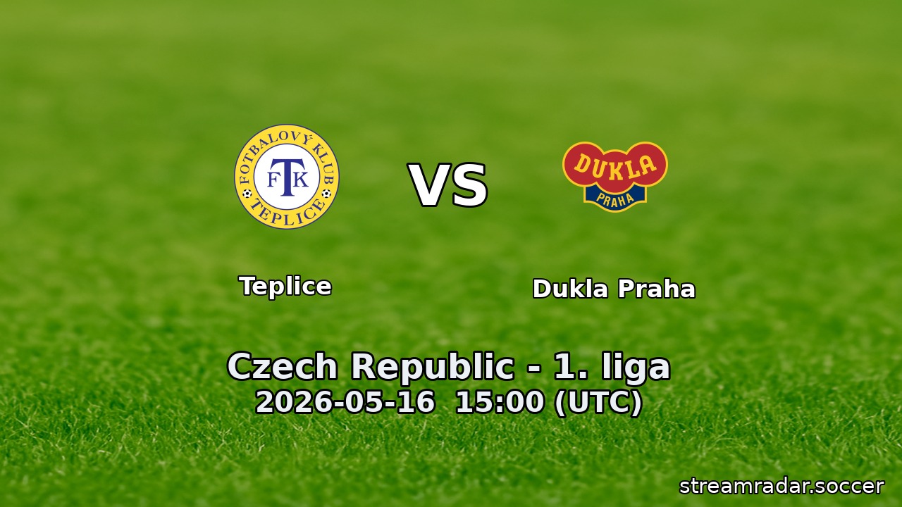 Teplice vs Dukla Praha