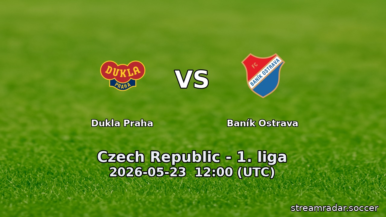 Dukla Praha vs Baník Ostrava