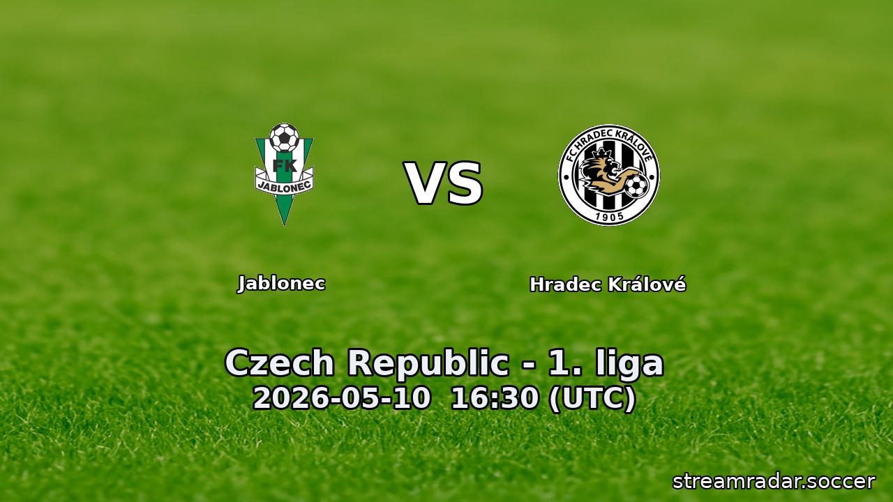 Jablonec vs Hradec Králové