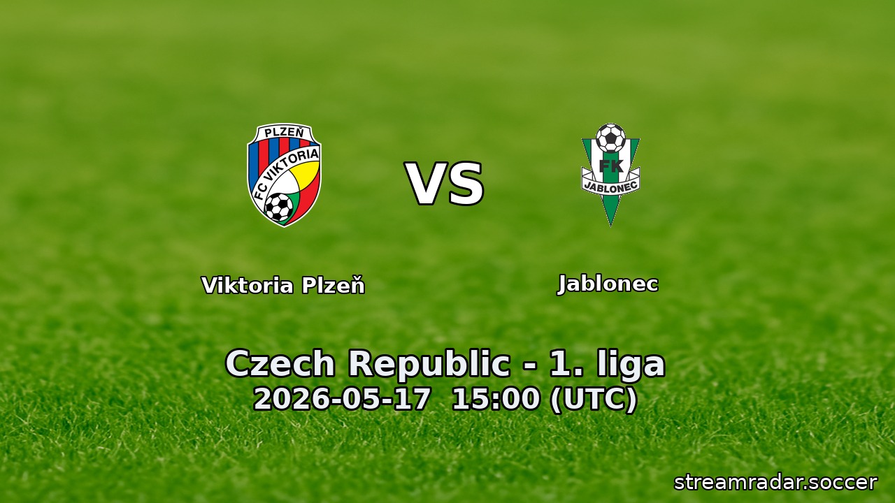 Viktoria Plzeň vs Jablonec