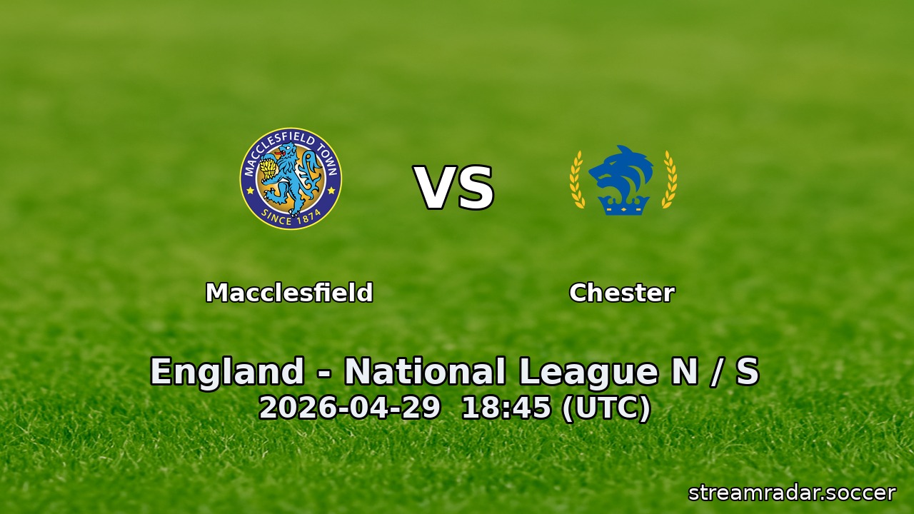 Macclesfield vs Chester