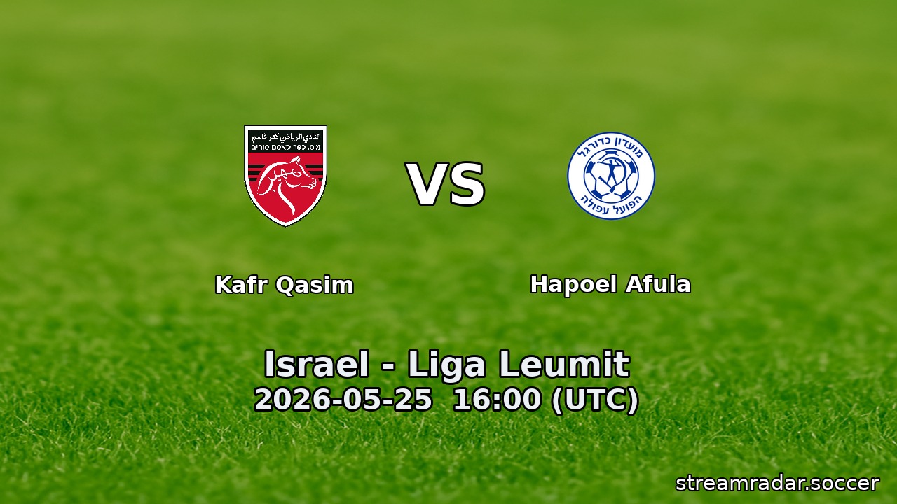 Hapoel Afula vs Kafr Qasim