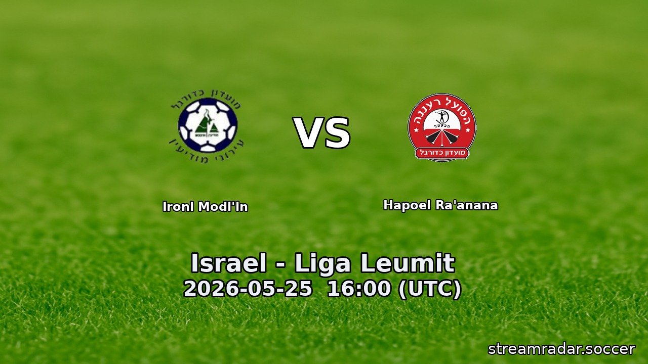 Hapoel Ra'anana vs Ironi Modi'in