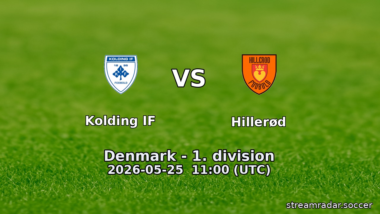 Kolding IF vs Hillerød