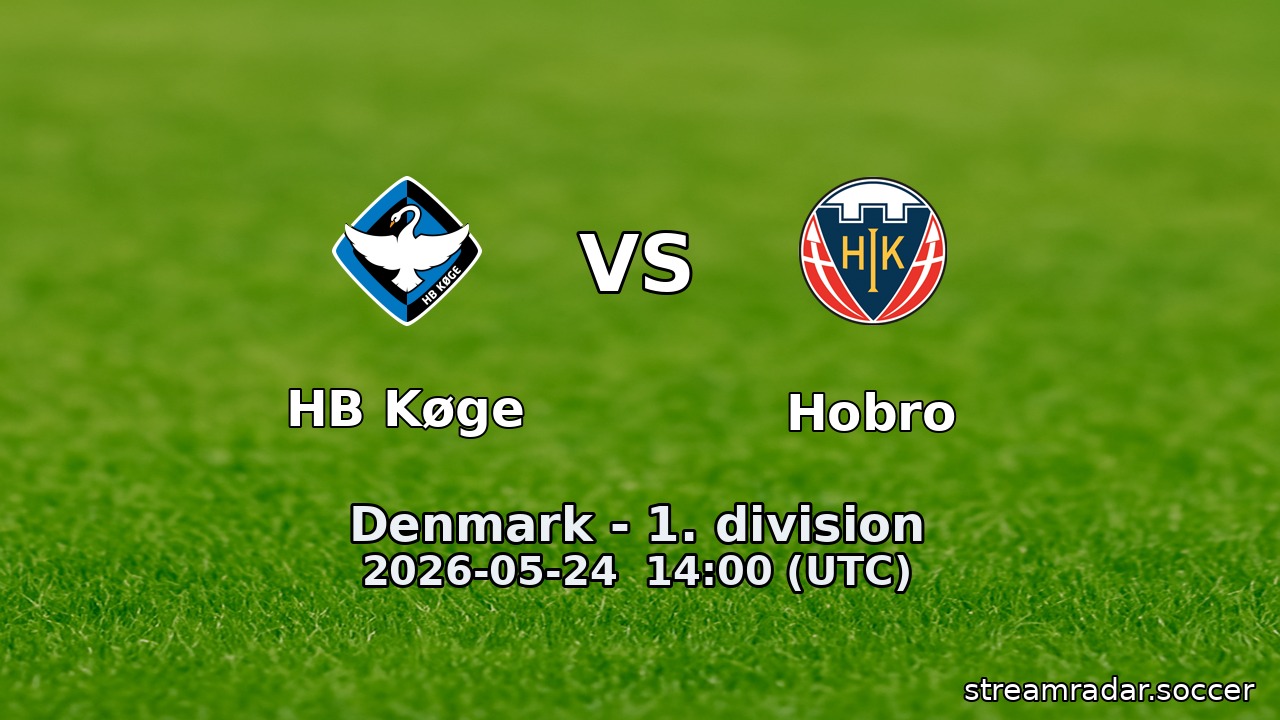 HB Køge vs Hobro