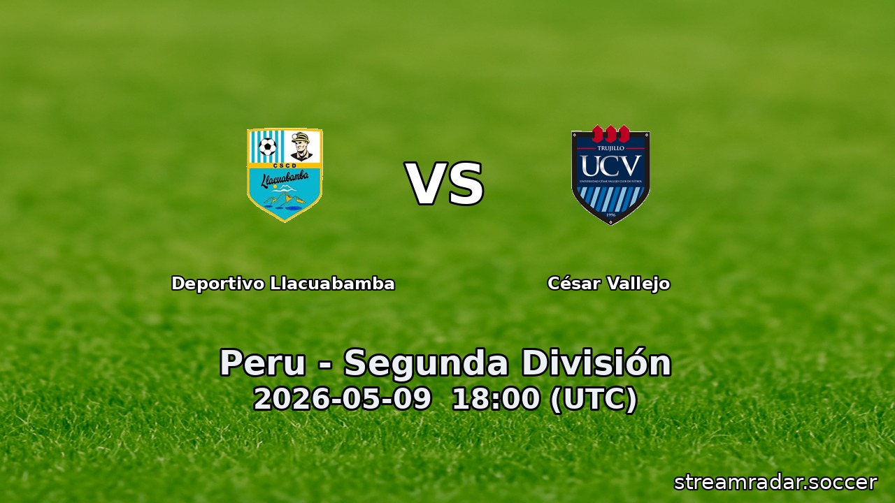 Deportivo Llacuabamba vs César Vallejo