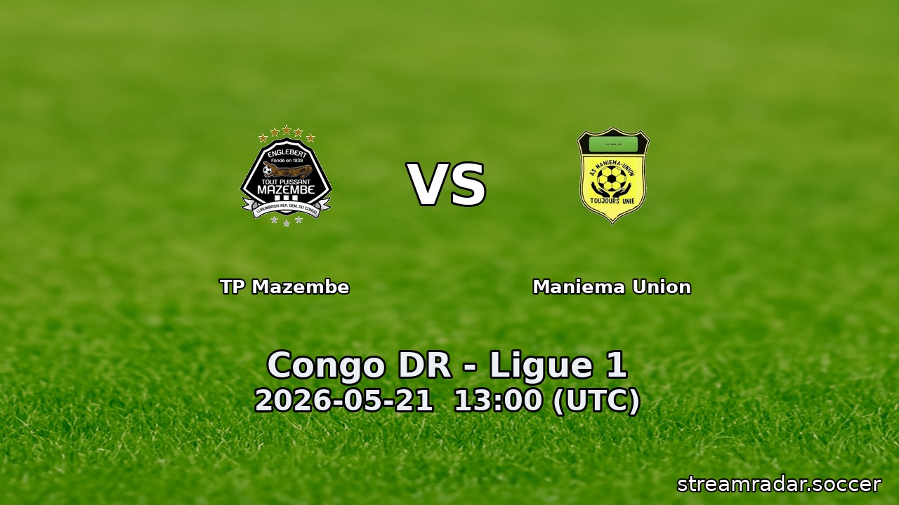 TP Mazembe vs Maniema Union