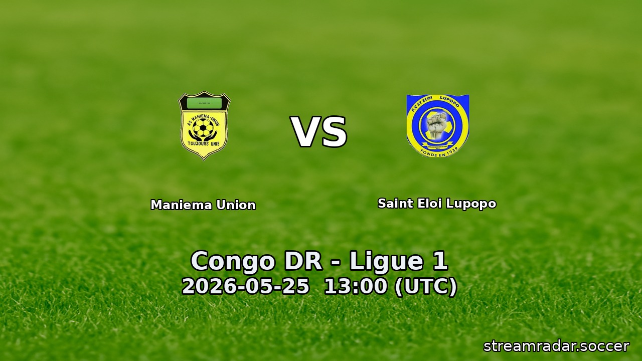 Maniema Union vs Saint Eloi Lupopo