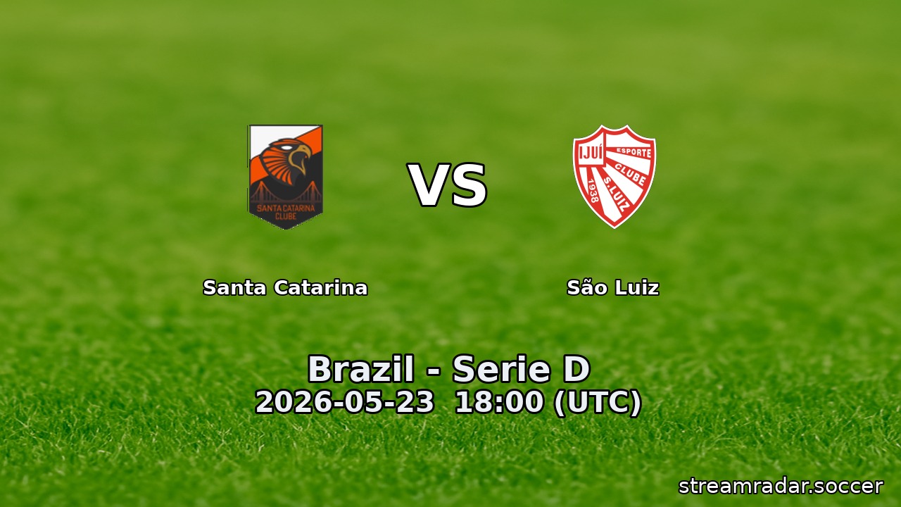 Santa Catarina vs São Luiz