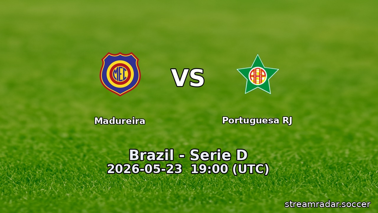 Madureira vs Portuguesa RJ
