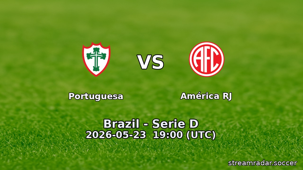 Portuguesa vs América RJ