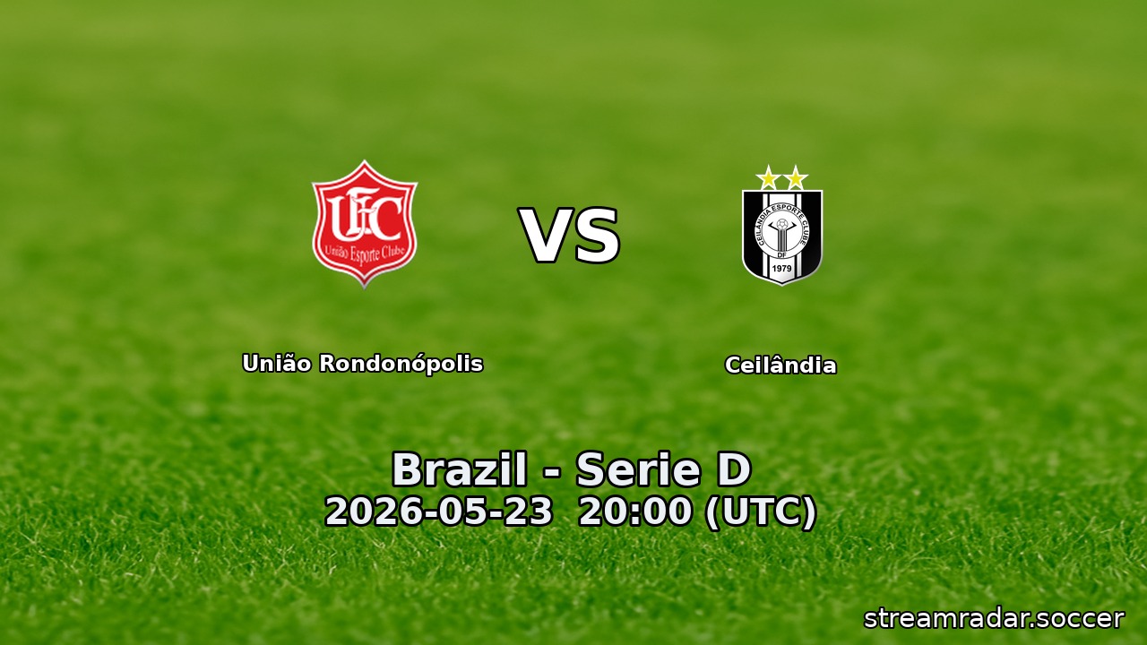 União Rondonópolis vs Ceilândia