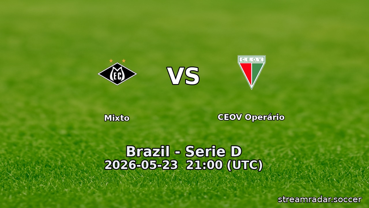 Mixto vs CEOV Operário