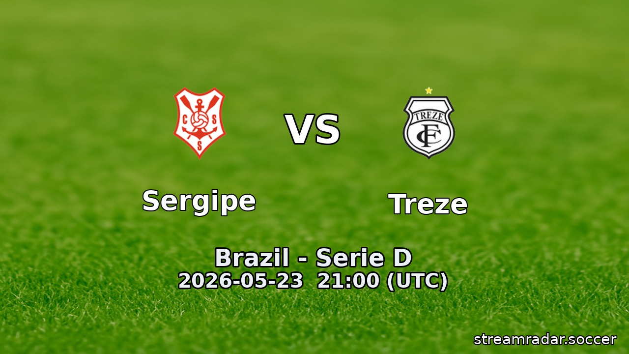 Sergipe vs Treze