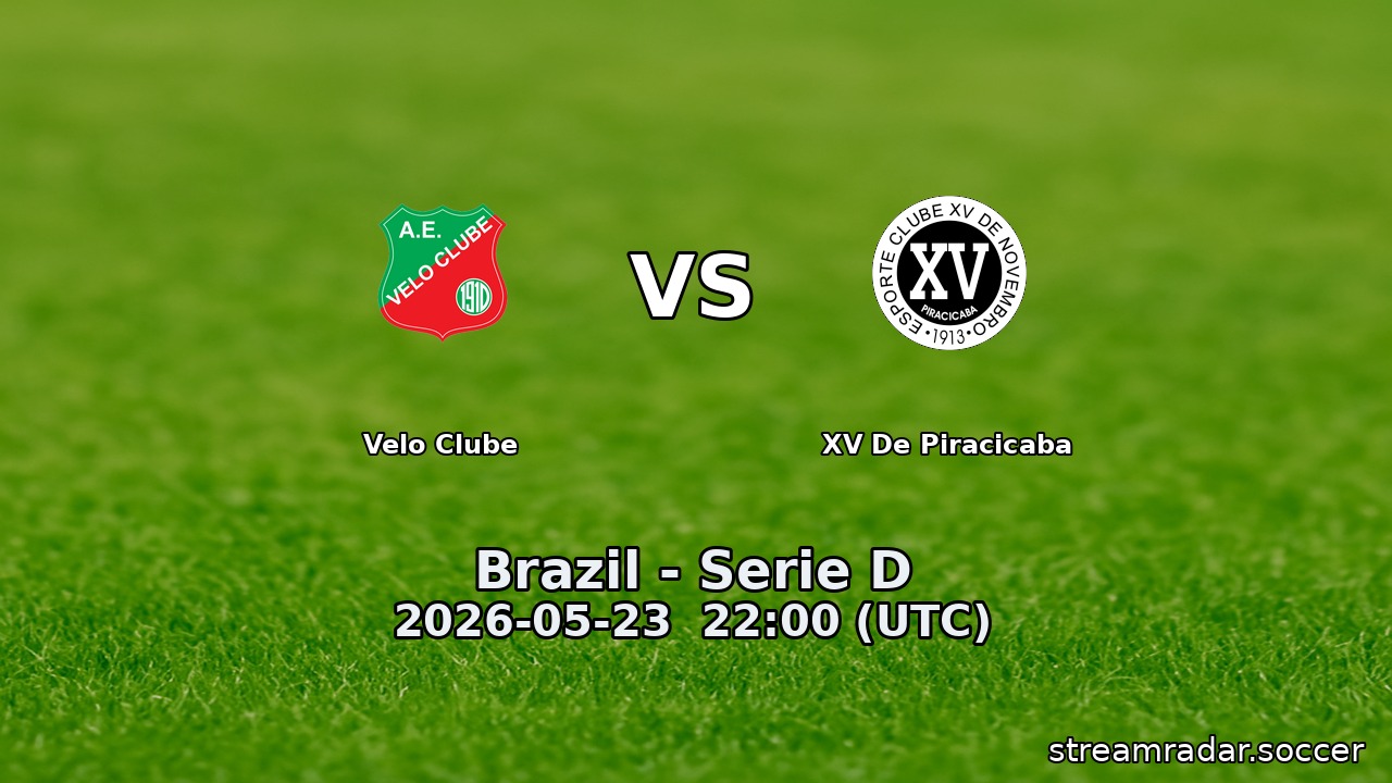 Velo Clube vs XV De Piracicaba