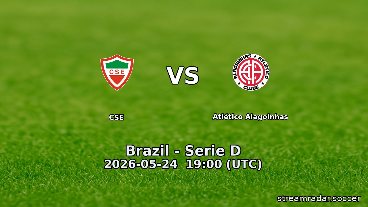 CSE vs Atlético Alagoinhas