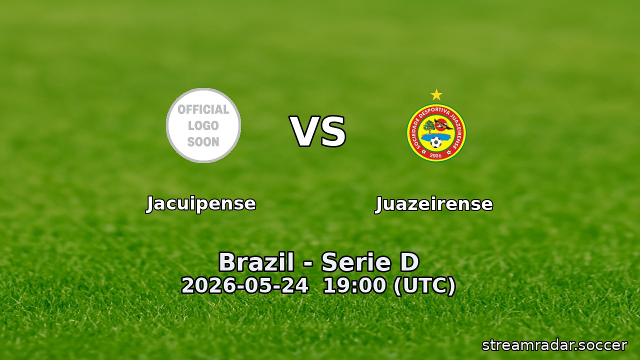 Jacuipense vs Juazeirense