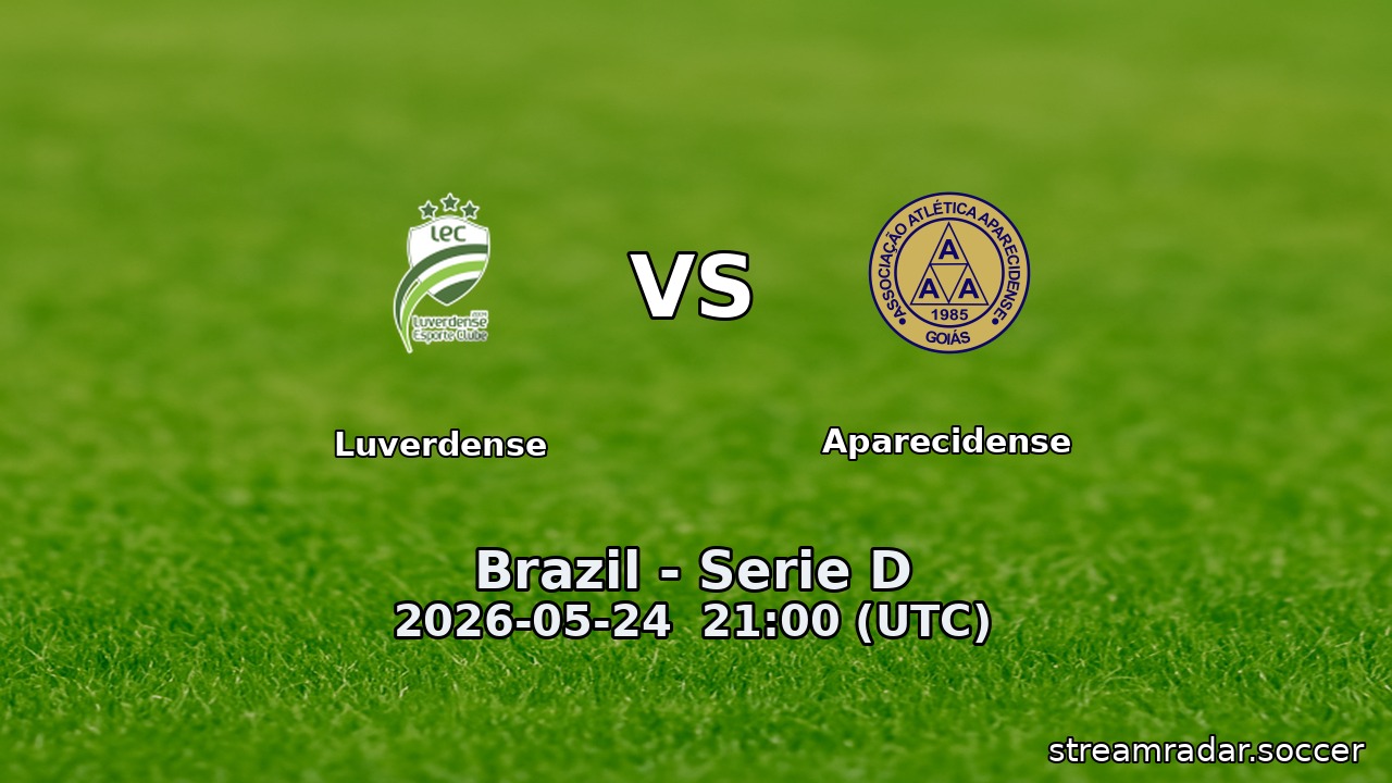 Luverdense vs Aparecidense