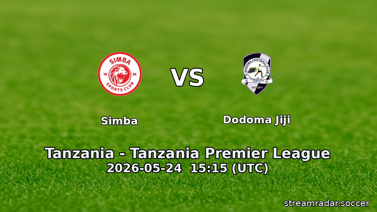 Simba vs Dodoma Jiji
