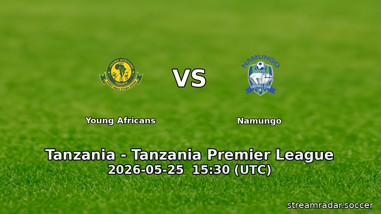 Young Africans vs Namungo