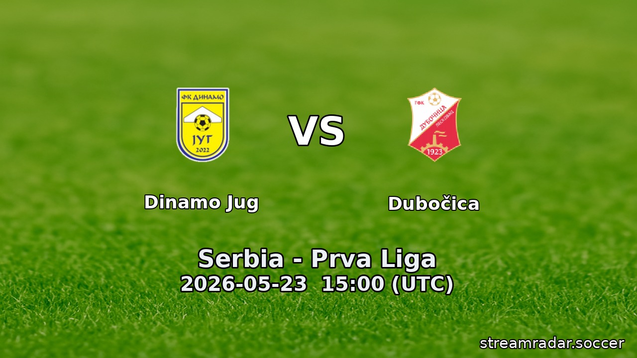Dinamo Jug vs Dubočica