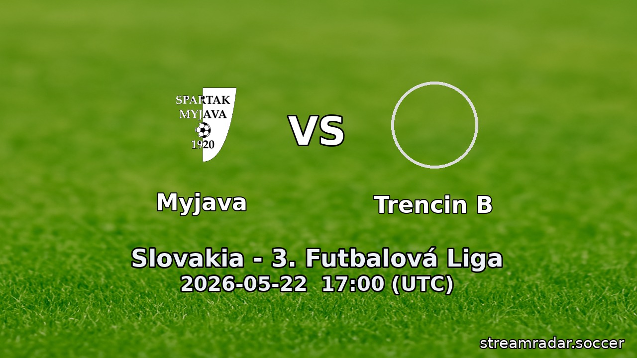 Myjava vs Trencin B