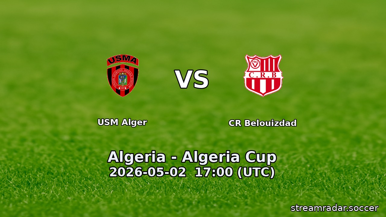 USM Alger vs CR Belouizdad